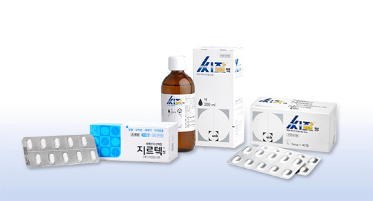 알레르기 치료제 씨잘과 지르텍. 제일약품 제공.